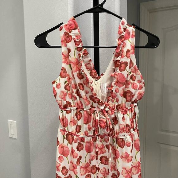 Floral Pink Mini Dress - Picture 3 of 9